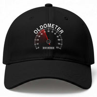Funny 50th Birthday Baseball Cap Oldometer Odometer 50 Year Old Joke