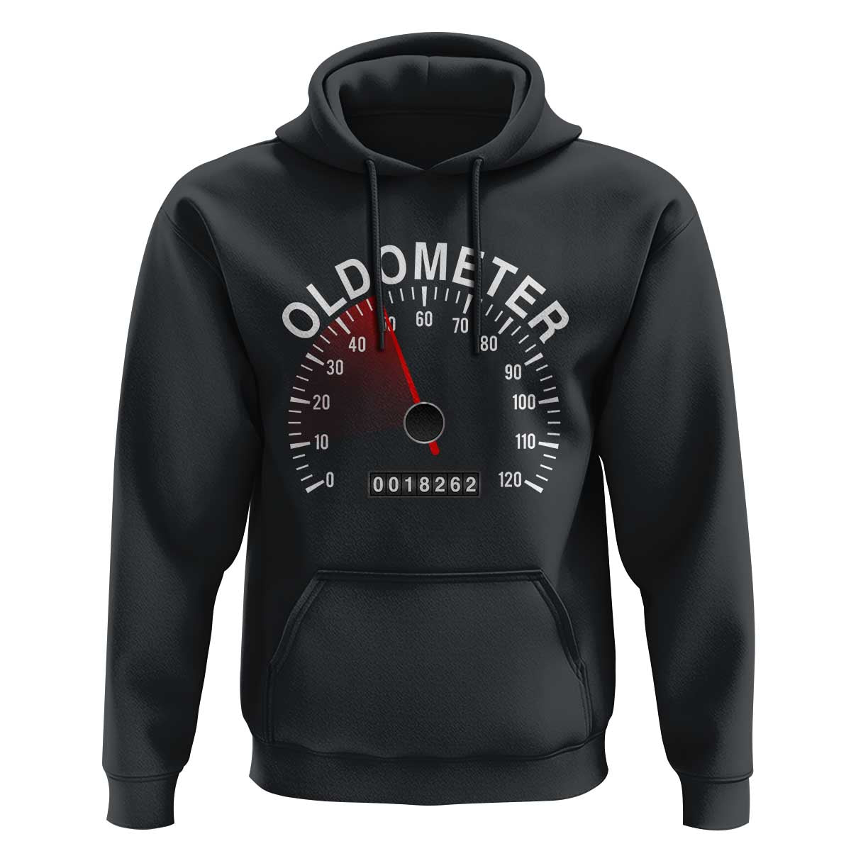 Funny 50th Birthday Hoodie Oldometer Odometer 50 Year Old Joke