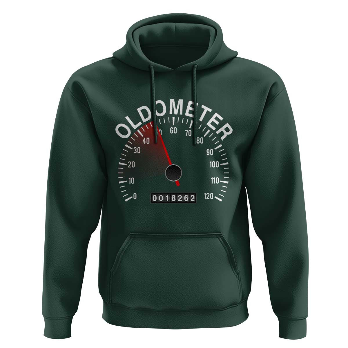 Funny 50th Birthday Hoodie Oldometer Odometer 50 Year Old Joke