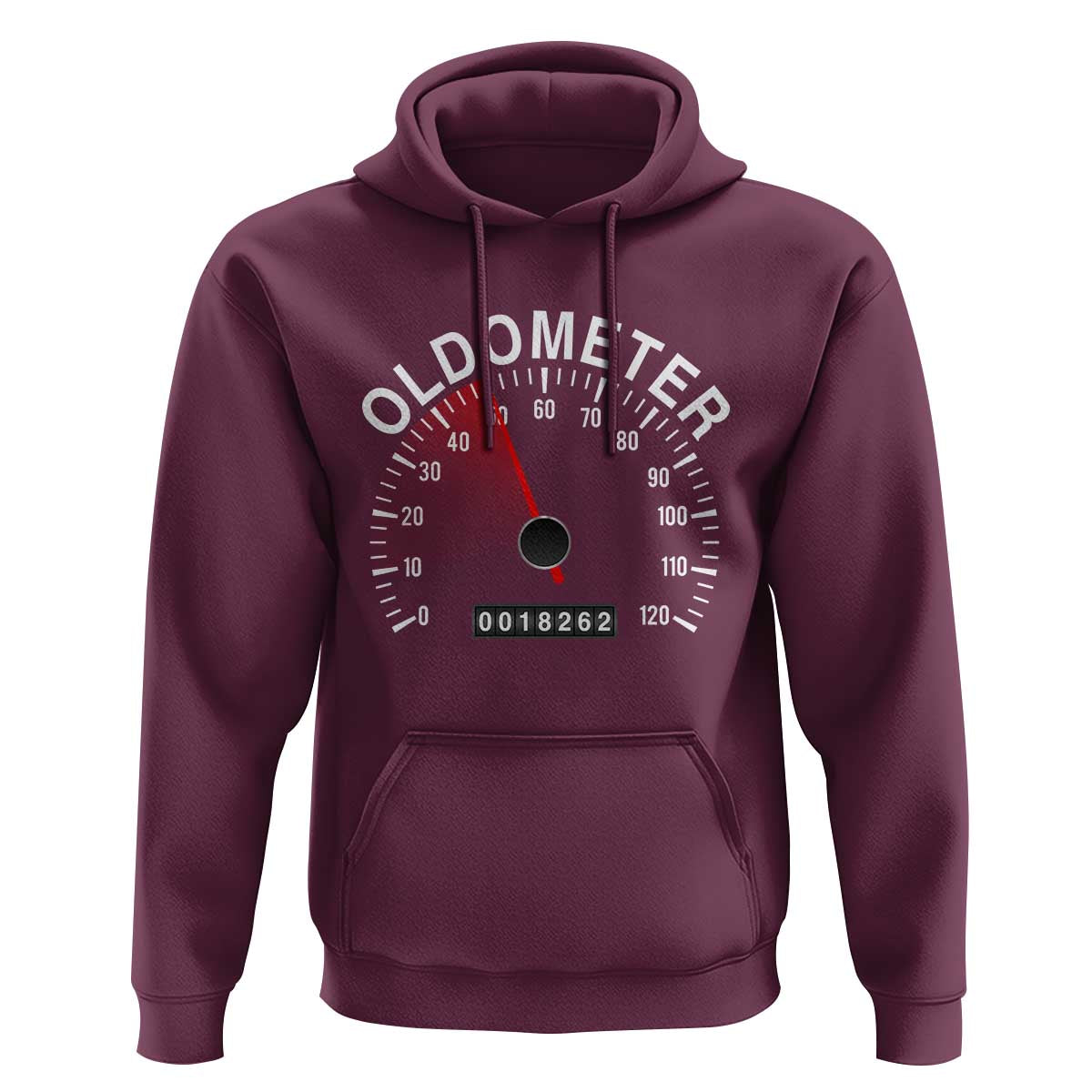 Funny 50th Birthday Hoodie Oldometer Odometer 50 Year Old Joke