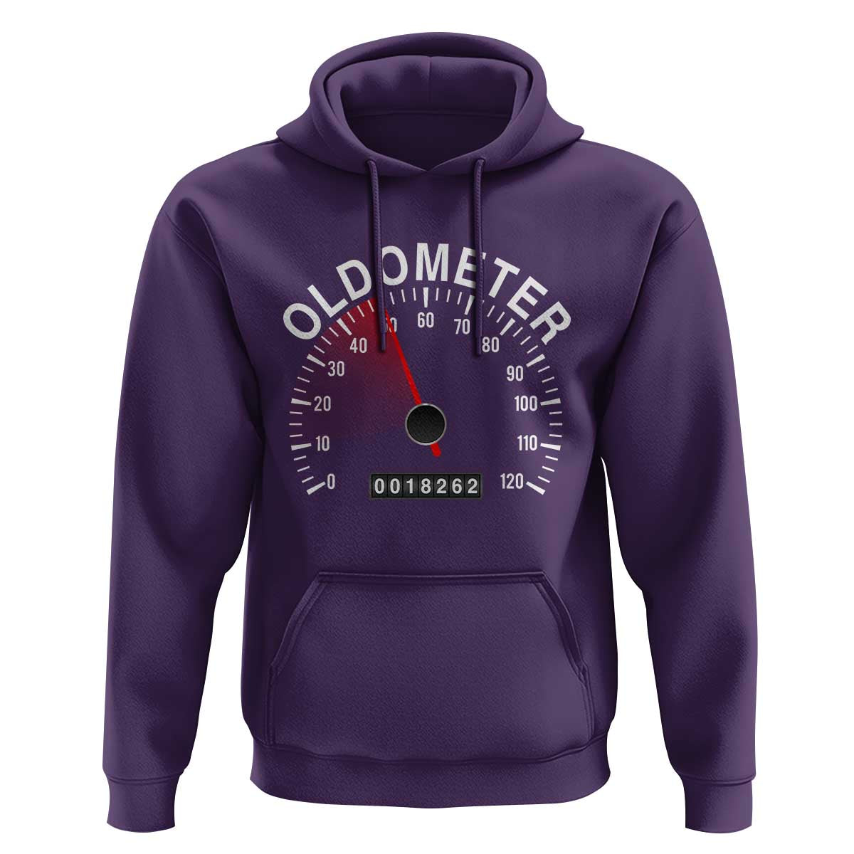 Funny 50th Birthday Hoodie Oldometer Odometer 50 Year Old Joke