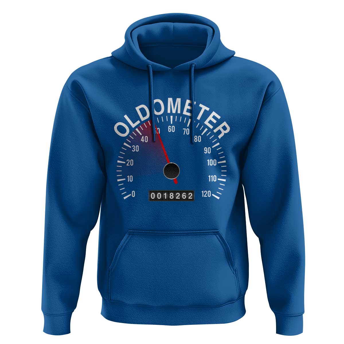 Funny 50th Birthday Hoodie Oldometer Odometer 50 Year Old Joke