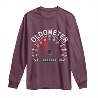 Funny 50th Birthday Long Sleeve Shirt Oldometer Odometer 50 Year Old Joke