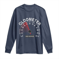 Funny 50th Birthday Long Sleeve Shirt Oldometer Odometer 50 Year Old Joke
