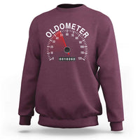 Funny 50th Birthday Sweatshirt Oldometer Odometer 50 Year Old Joke