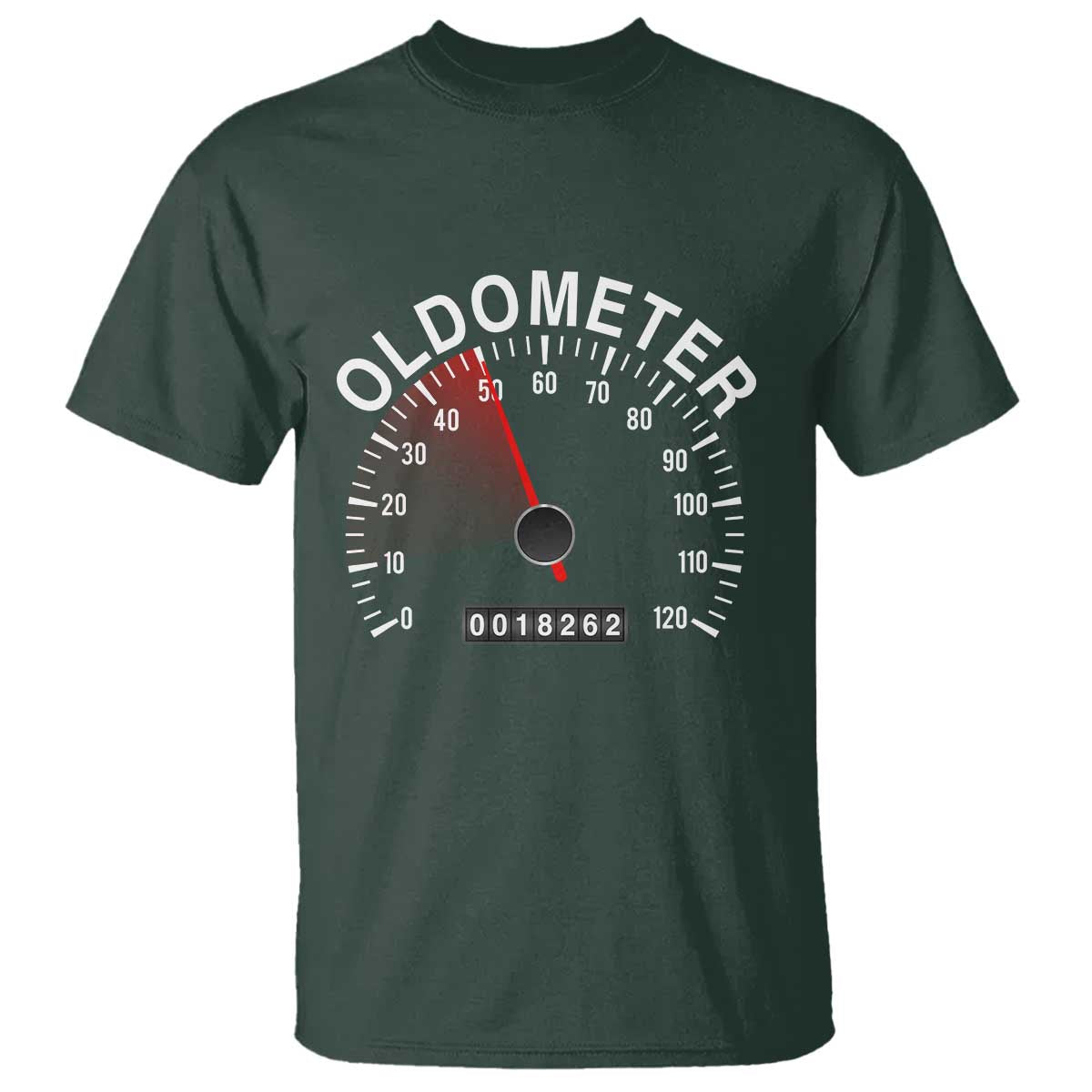 Funny 50th Birthday T Shirt Oldometer Odometer 50 Year Old Joke