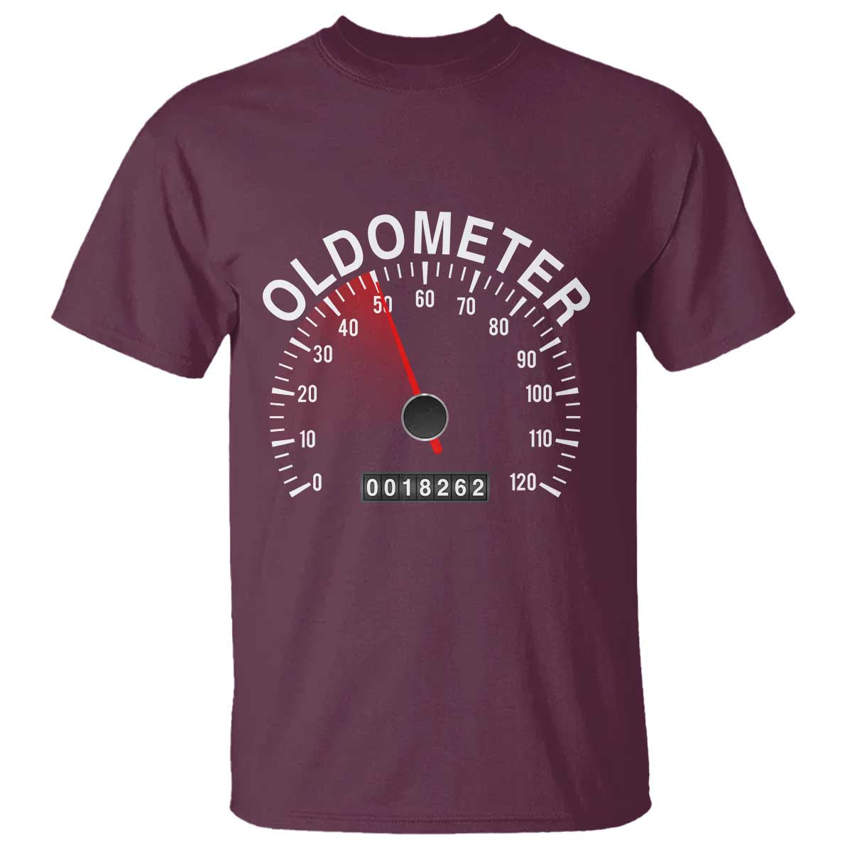 Funny 50th Birthday T Shirt Oldometer Odometer 50 Year Old Joke