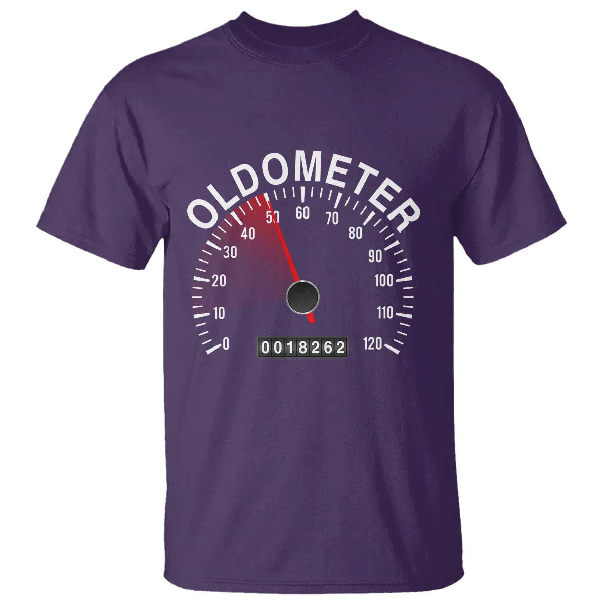 Funny 50th Birthday T Shirt Oldometer Odometer 50 Year Old Joke