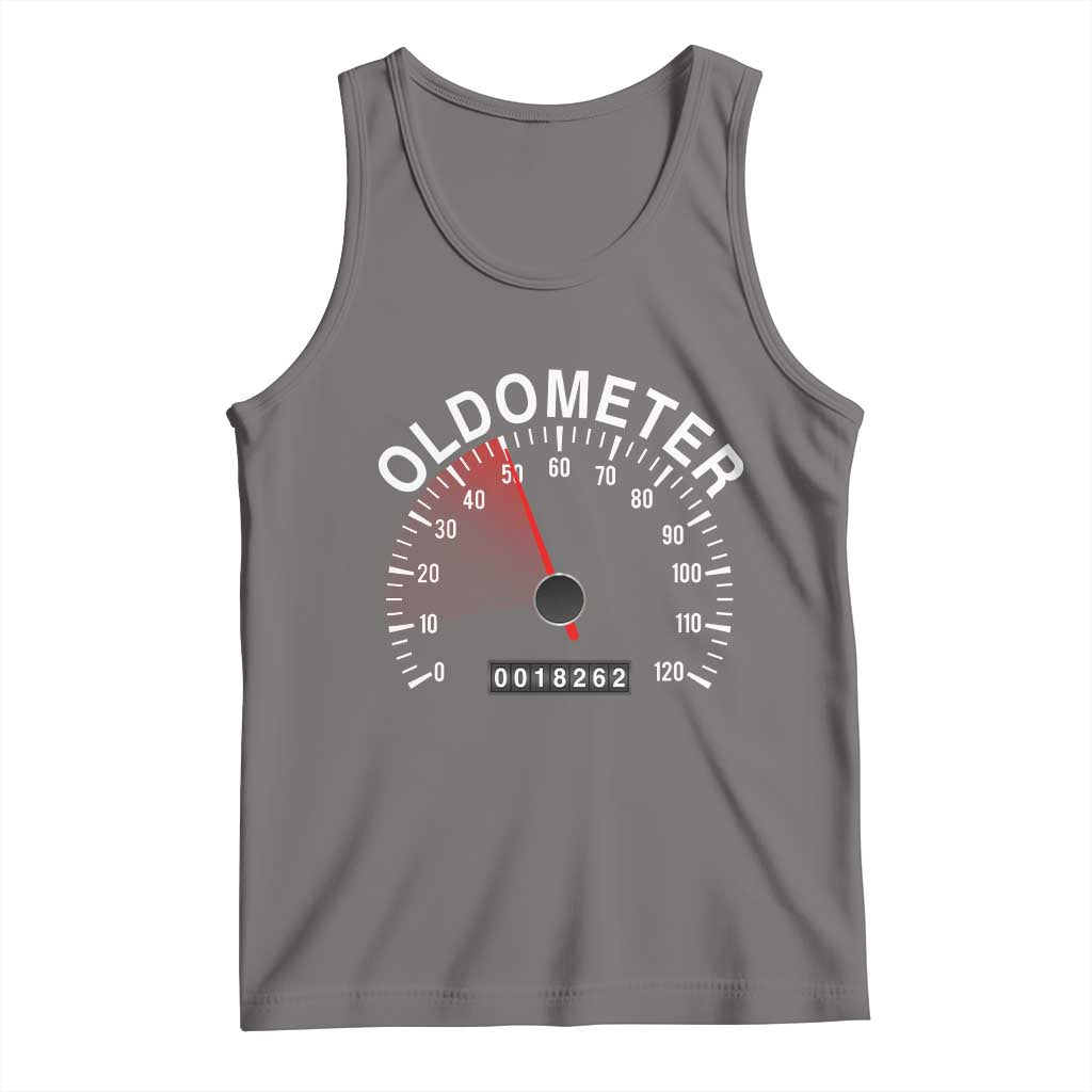 Funny 50th Birthday Tank Top Oldometer Odometer 50 Year Old Joke