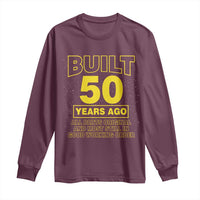 Funny 50th Birthday Long Sleeve Shirt Galaxy Built 50 Years Ago Parts Original