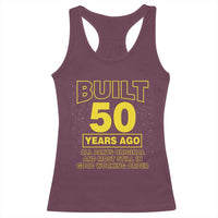 Funny 50th Birthday Racerback Tank Top Galaxy Built 50 Years Ago Parts Original
