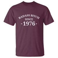 Funny 50th Birthday T Shirt Badass Bih Since 1976