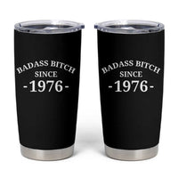 Funny 50th Birthday Tumbler Cup Badass Bih Since 1976