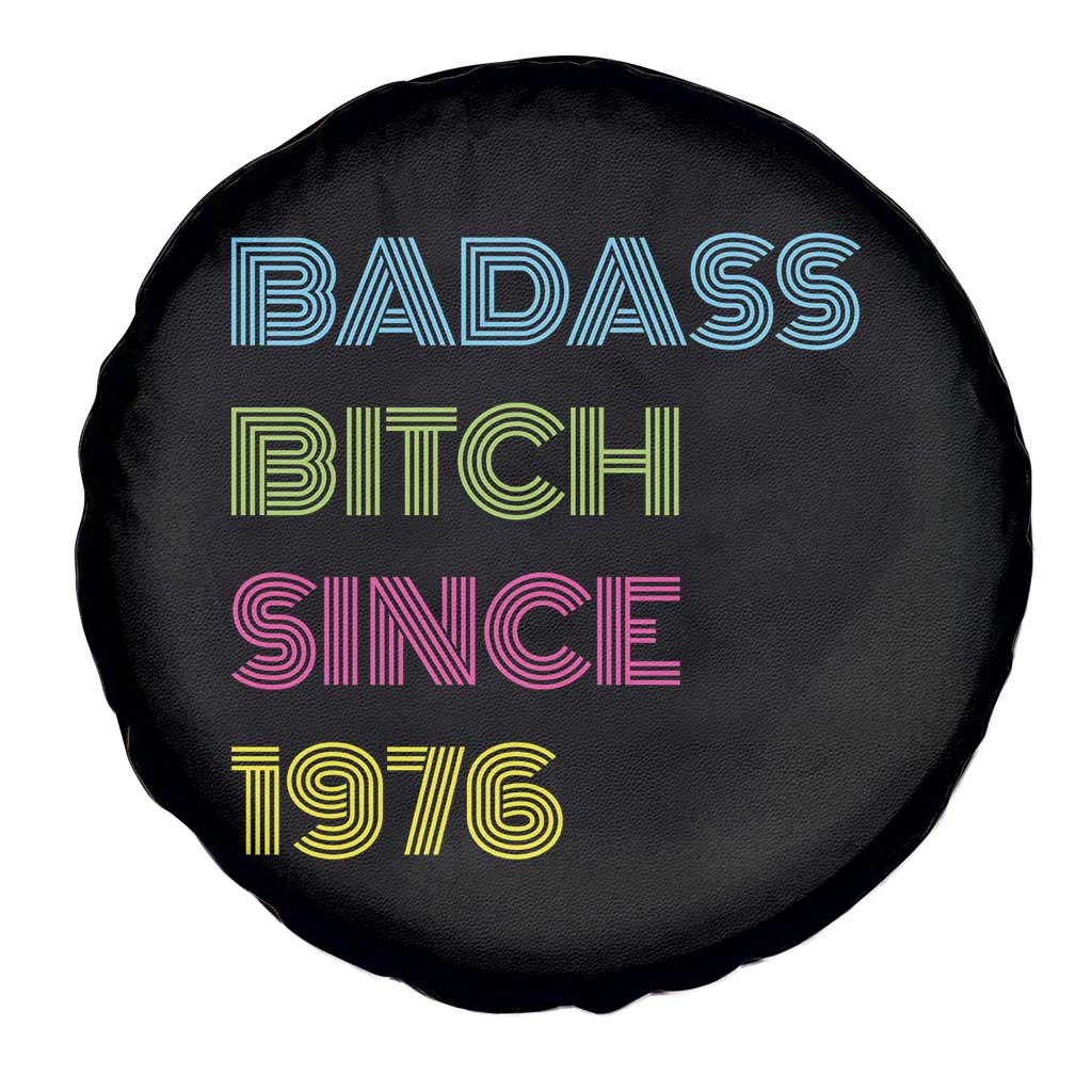 Funny 50th Birthday Spare Tire Cover Retro Vintage Badass Bih Since 1976