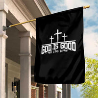 God Is Good Garden Flag Jesus Cross Minimal Religious Faith Bible Verse Inspirational