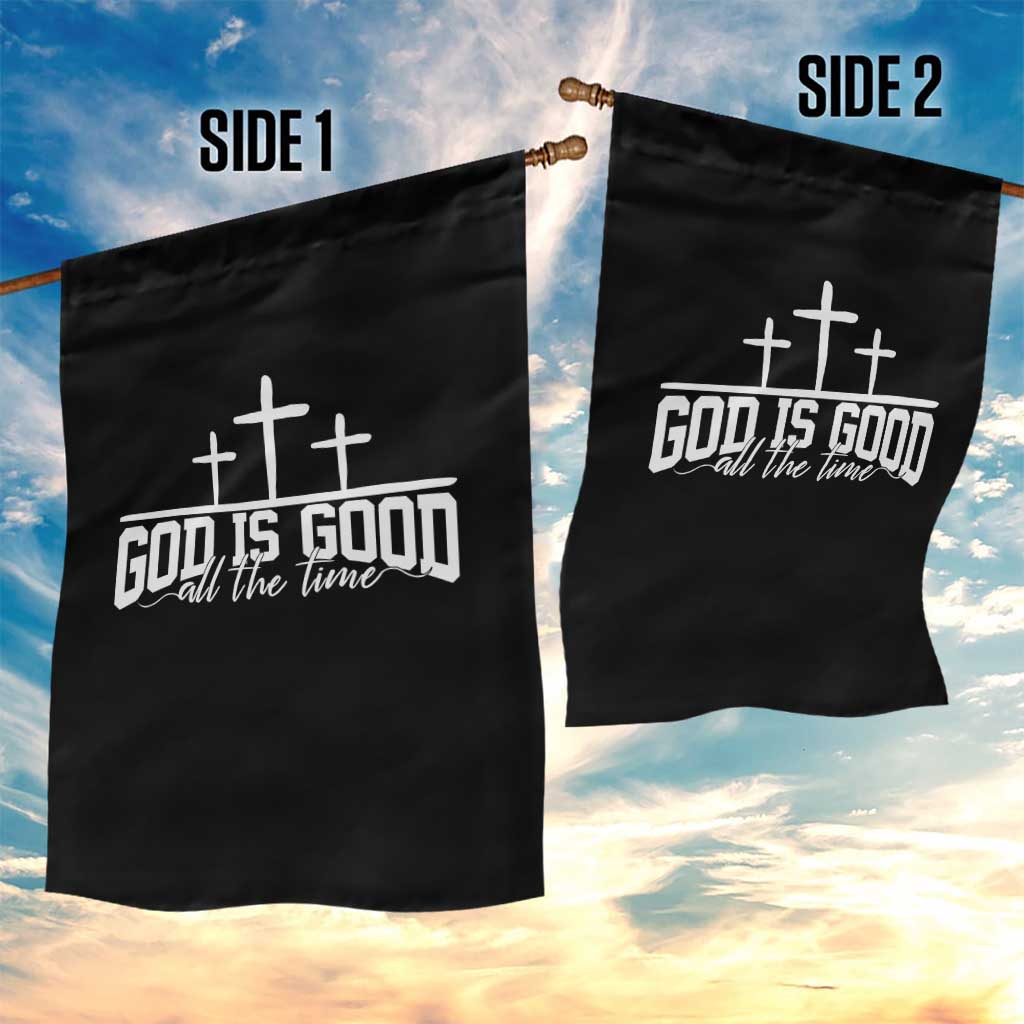 God Is Good Garden Flag Jesus Cross Minimal Religious Faith Bible Verse Inspirational