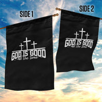 God Is Good Garden Flag Jesus Cross Minimal Religious Faith Bible Verse Inspirational