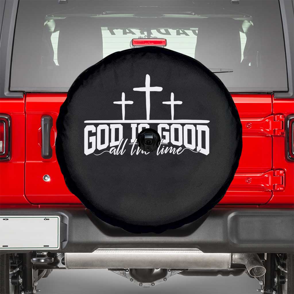 God Is Good Spare Tire Cover Jesus Cross Minimal Religious Faith Bible Verse Inspirational