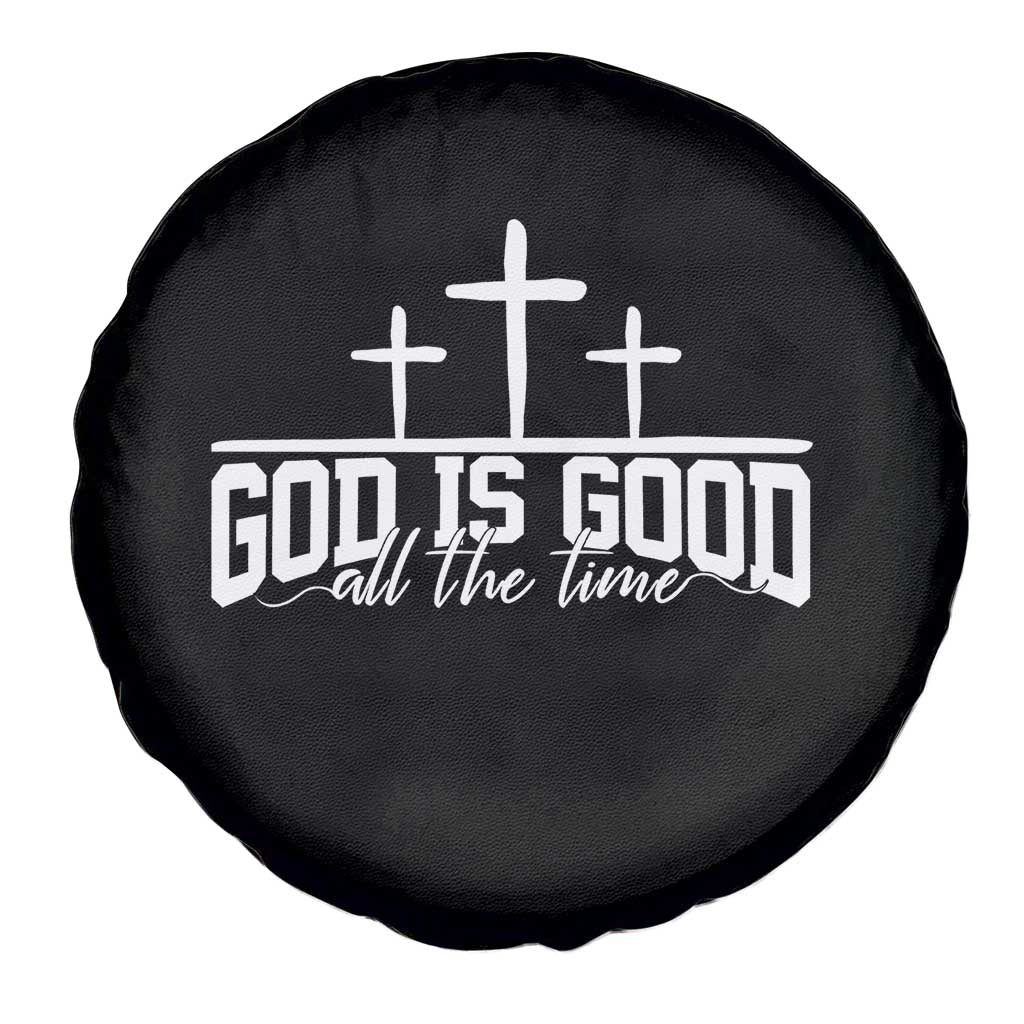 God Is Good Spare Tire Cover Jesus Cross Minimal Religious Faith Bible Verse Inspirational