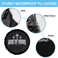 God Is Good Spare Tire Cover Jesus Cross Minimal Religious Faith Bible Verse Inspirational