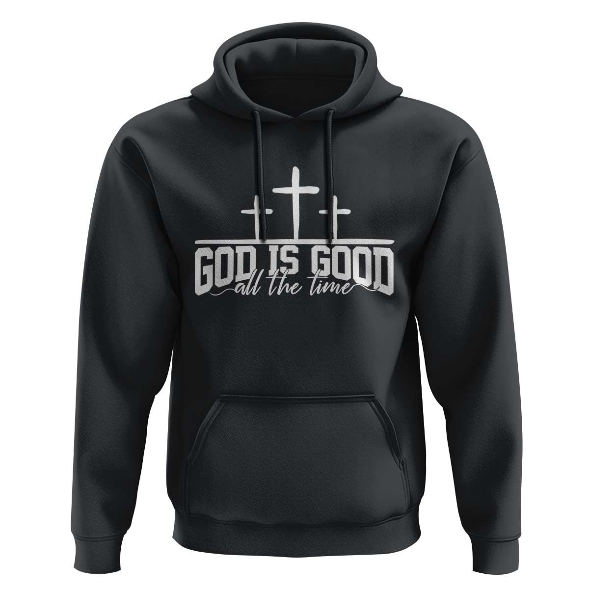 God Is Good Hoodie Jesus Cross Minimal Religious Faith Bible Verse Inspirational