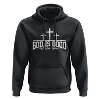 God Is Good Hoodie Jesus Cross Minimal Religious Faith Bible Verse Inspirational