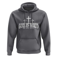 God Is Good Hoodie Jesus Cross Minimal Religious Faith Bible Verse Inspirational