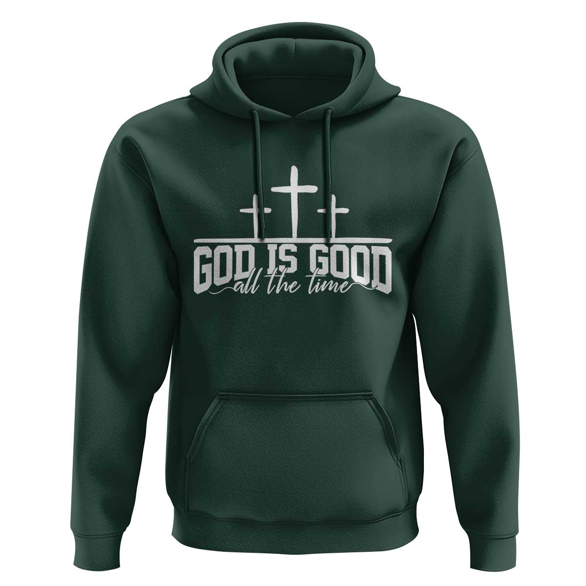 God Is Good Hoodie Jesus Cross Minimal Religious Faith Bible Verse Inspirational