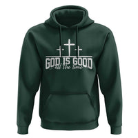 God Is Good Hoodie Jesus Cross Minimal Religious Faith Bible Verse Inspirational