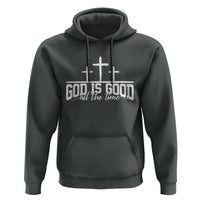 God Is Good Hoodie Jesus Cross Minimal Religious Faith Bible Verse Inspirational