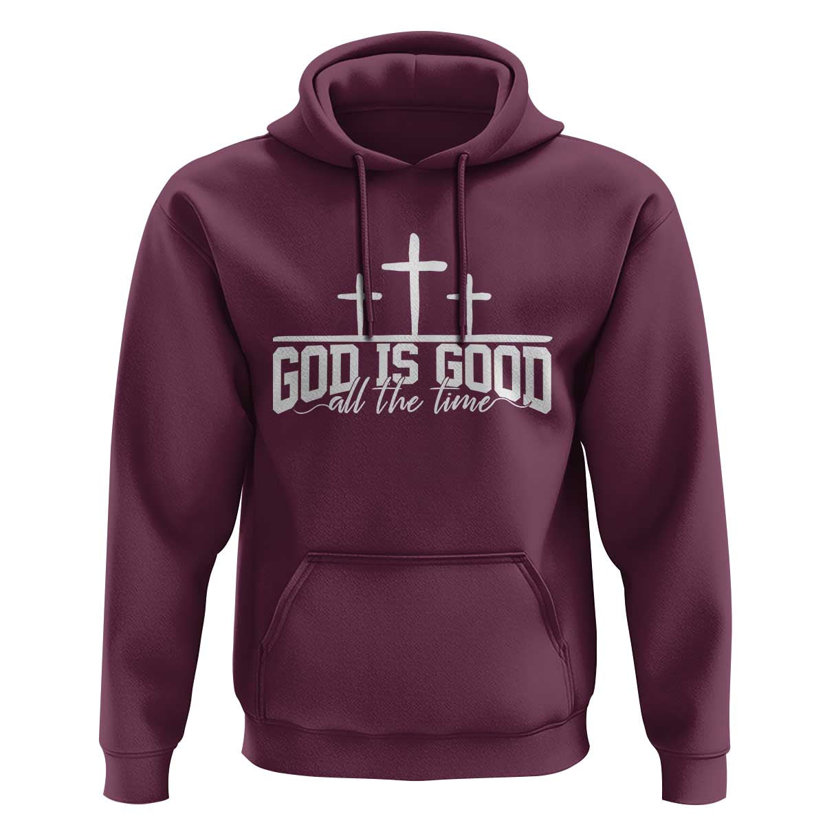 God Is Good Hoodie Jesus Cross Minimal Religious Faith Bible Verse Inspirational