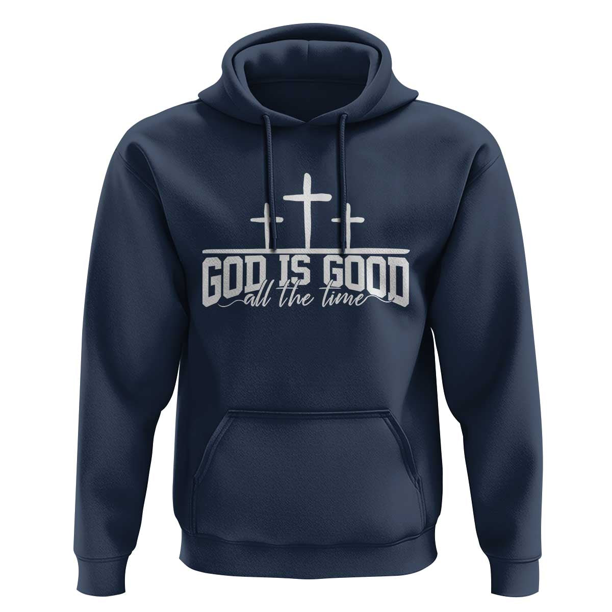 God Is Good Hoodie Jesus Cross Minimal Religious Faith Bible Verse Inspirational