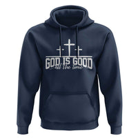 God Is Good Hoodie Jesus Cross Minimal Religious Faith Bible Verse Inspirational