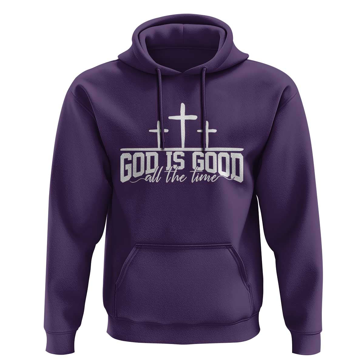 God Is Good Hoodie Jesus Cross Minimal Religious Faith Bible Verse Inspirational