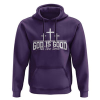 God Is Good Hoodie Jesus Cross Minimal Religious Faith Bible Verse Inspirational