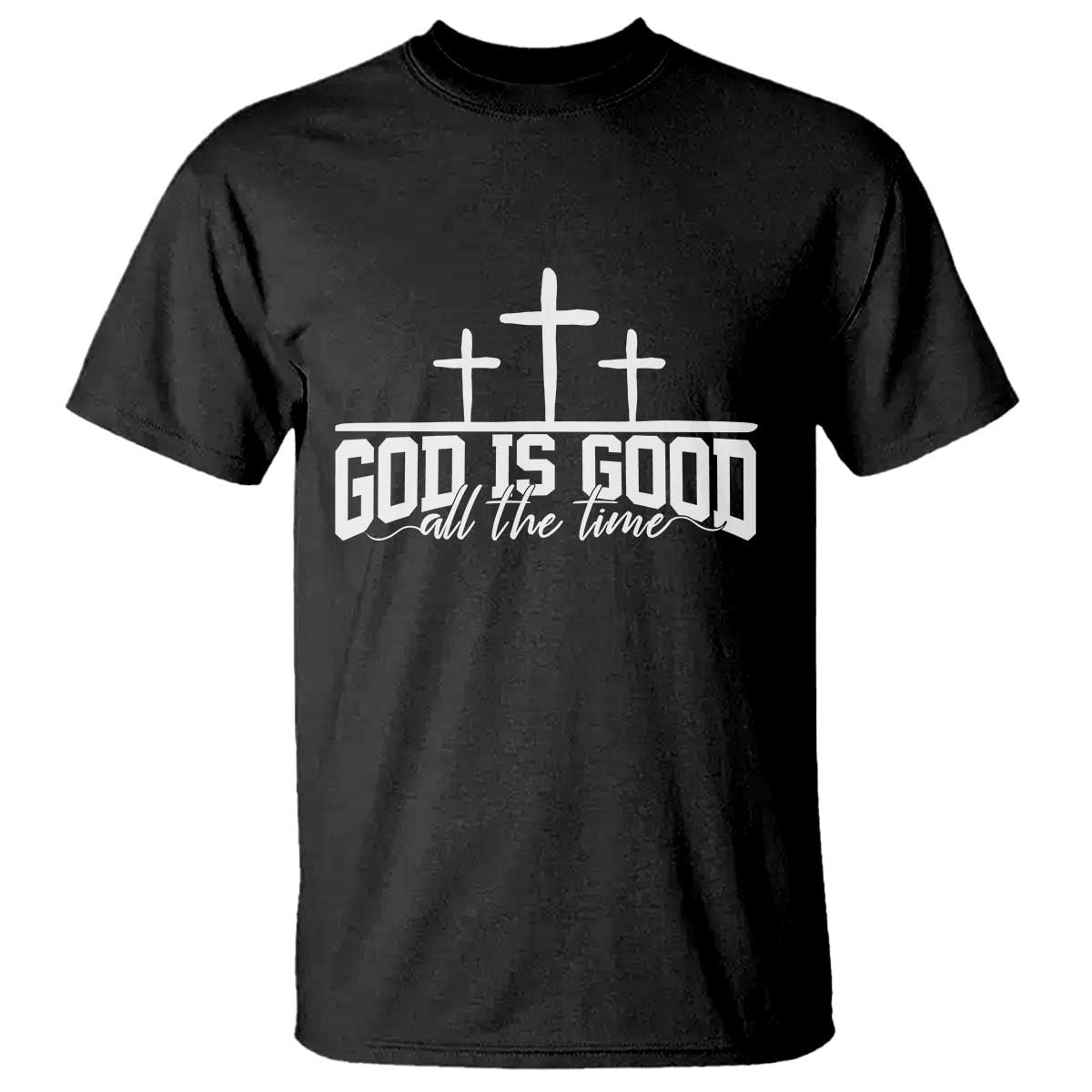 God Is Good T Shirt Jesus Cross Minimal Religious Faith Bible Verse Inspirational
