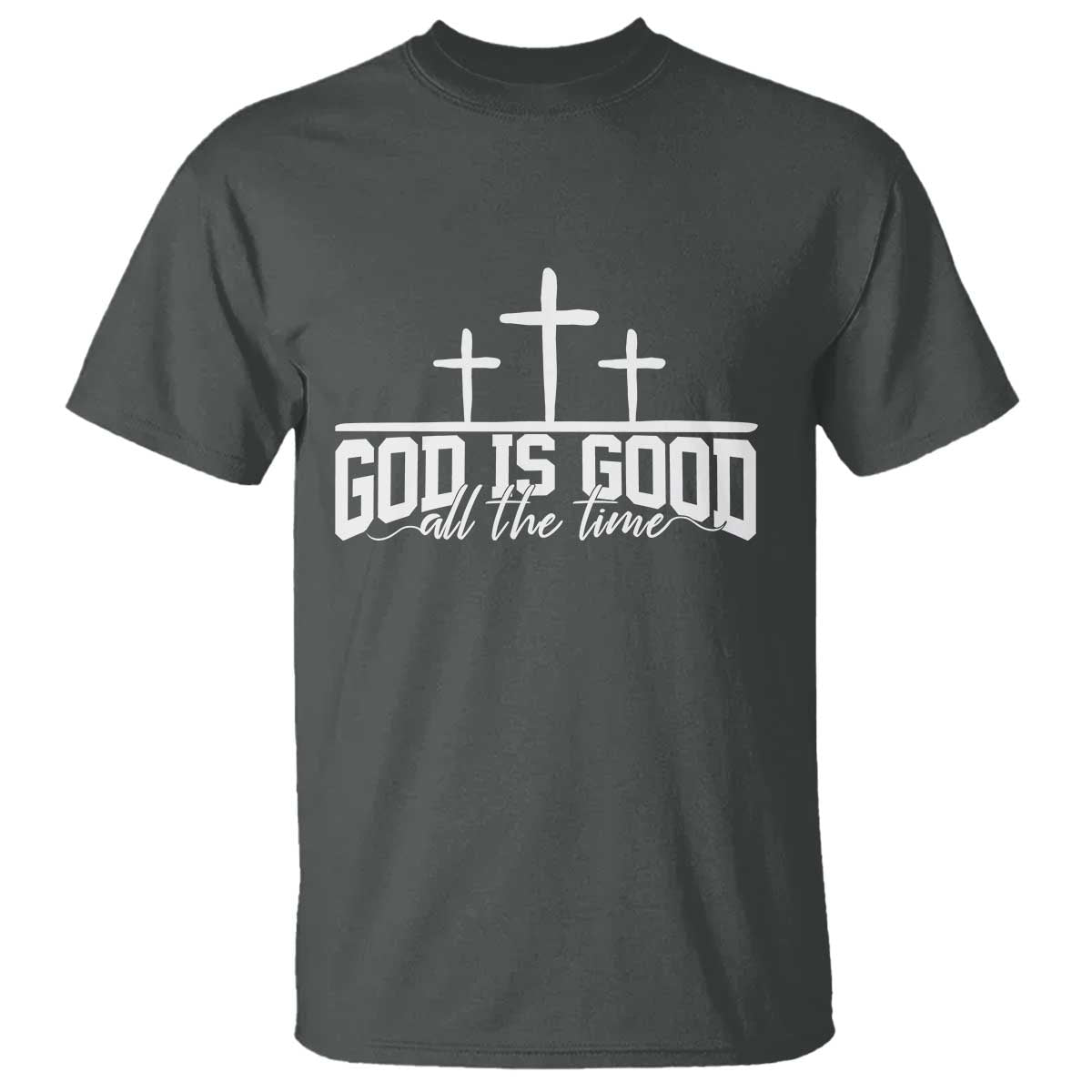 God Is Good T Shirt Jesus Cross Minimal Religious Faith Bible Verse Inspirational