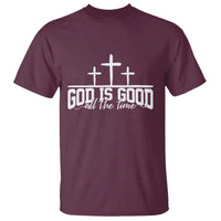 God Is Good T Shirt Jesus Cross Minimal Religious Faith Bible Verse Inspirational