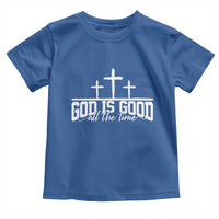 God Is Good Toddler T Shirt Jesus Cross Minimal Religious Faith Bible Verse Inspirational
