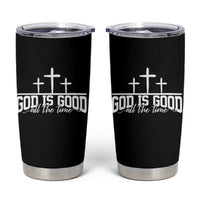 God Is Good Tumbler Cup Jesus Cross Minimal Religious Faith Bible Verse Inspirational
