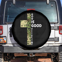 God Is Good Spare Tire Cover Camo Cross Religious Jesus Faith Bible Verse Inspirational