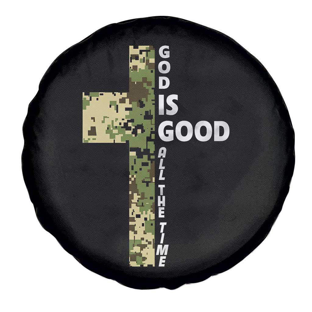 God Is Good Spare Tire Cover Camo Cross Religious Jesus Faith Bible Verse Inspirational