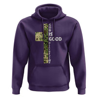 God Is Good Hoodie Camo Cross Religious Jesus Faith Bible Verse Inspirational