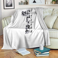 Son Of God Jesus Throw Blanket Camo Christ Cross Christian 9 John 3 16