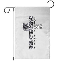 Son Of God Jesus Garden Flag Camo Christ Cross Christian 9 John 3 16
