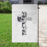 Son Of God Jesus Garden Flag Camo Christ Cross Christian 9 John 3 16