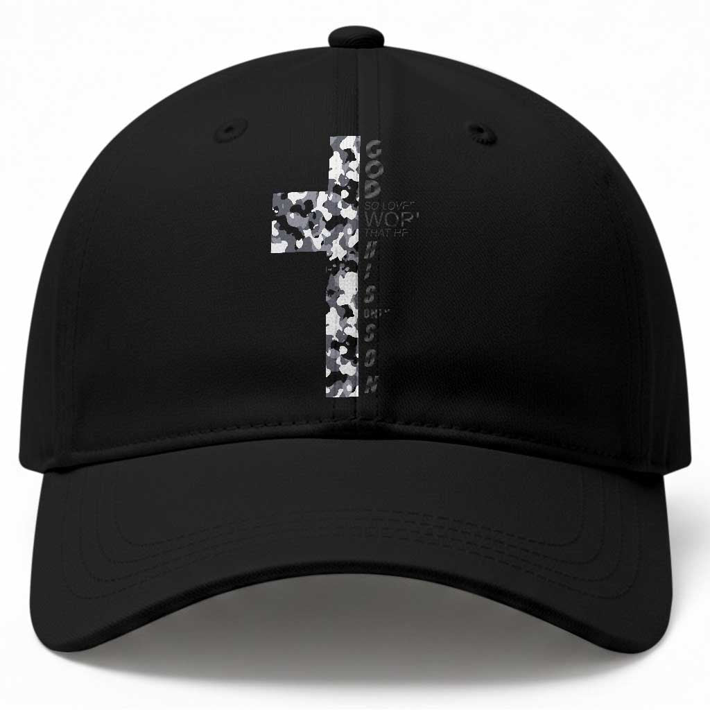 Son Of God Jesus Baseball Cap Camo Christ Cross Christian 9 John 3 16