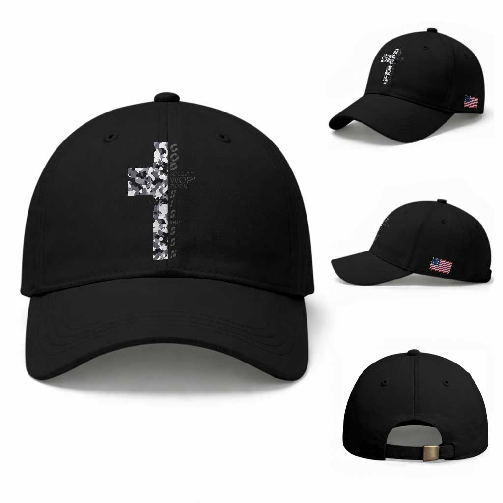 Son Of God Jesus Baseball Cap Camo Christ Cross Christian 9 John 3 16