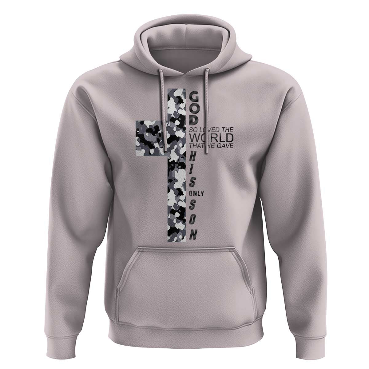 Son Of God Jesus Hoodie Camo Christ Cross Christian 9 John 3 16