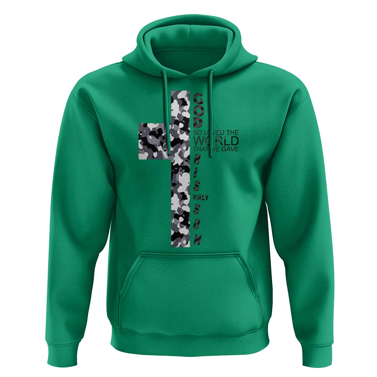 Son Of God Jesus Hoodie Camo Christ Cross Christian 9 John 3 16